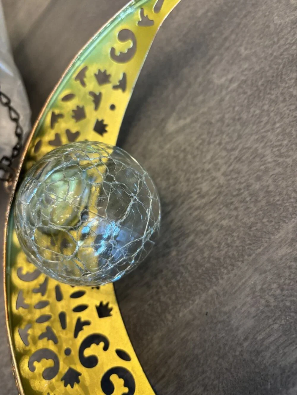 Moon wind chime/solar outdoor-New without tags